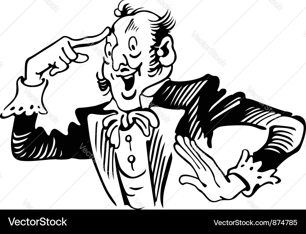 Dapper Gentleman Vector Image