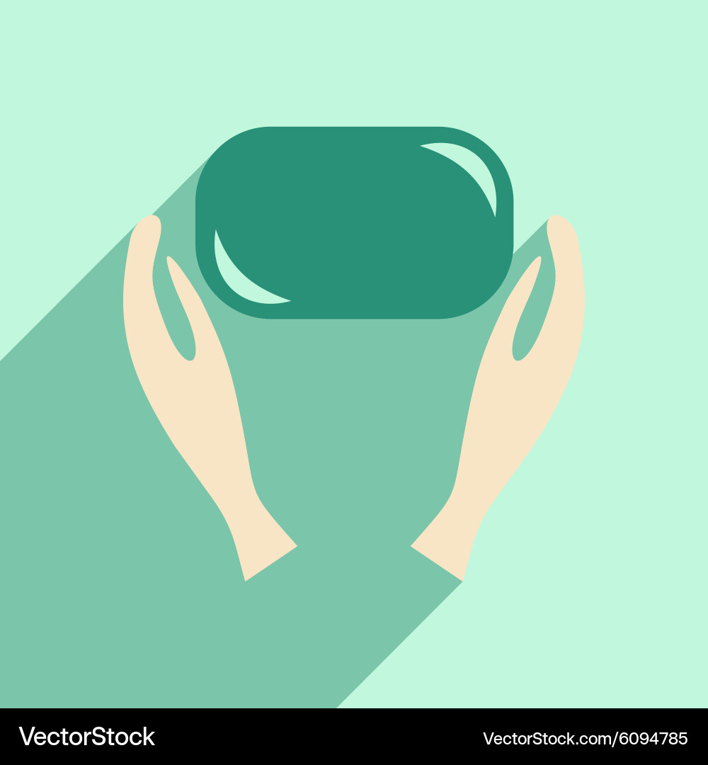 Flat with shadow icon and mobile application clean vector image