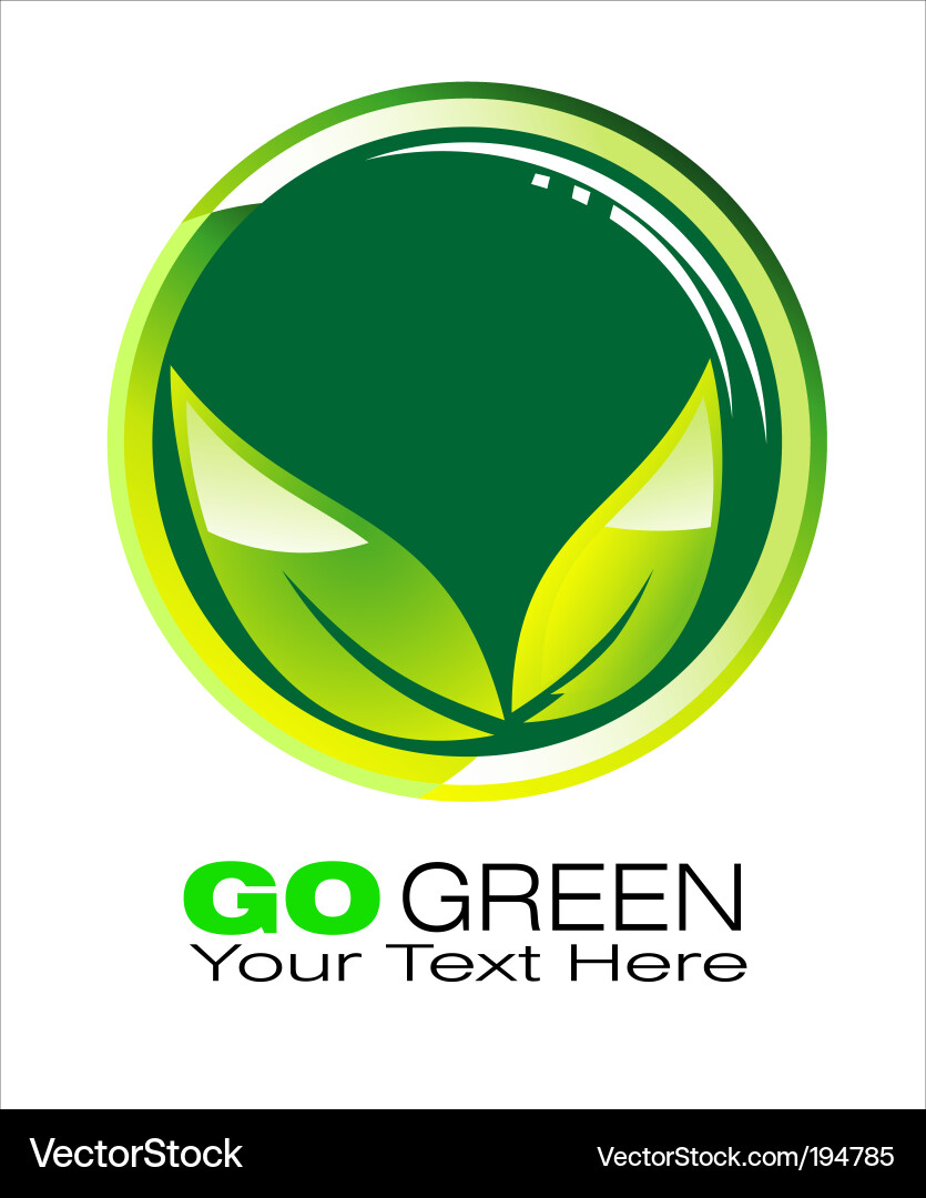 Green logo Royalty Free Vector Image - VectorStock