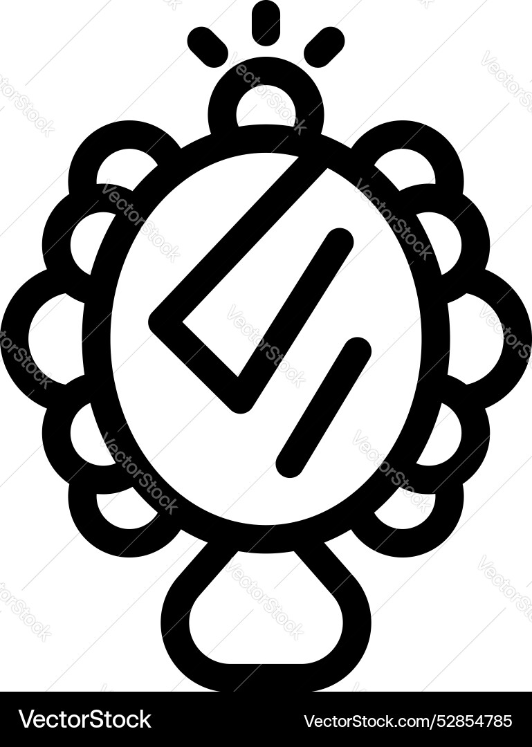 Hand mirror with reflection shining a concept Hand mirror with reflection shining a concept Vector Image
