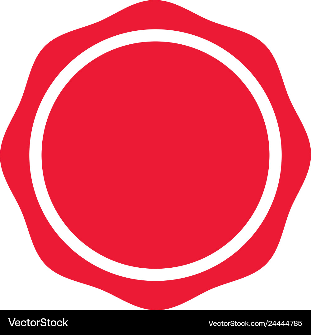 Label empty template on white background vector image