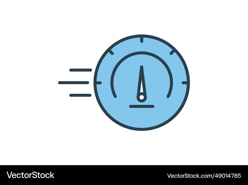 Speedometer icon related to speed suitable Vector Image