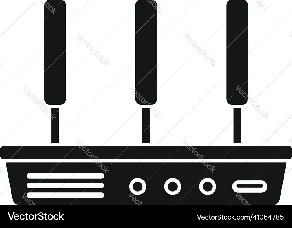 Wireless modem icon simple wifi internet Wireless modem icon simple wifi internet vector image