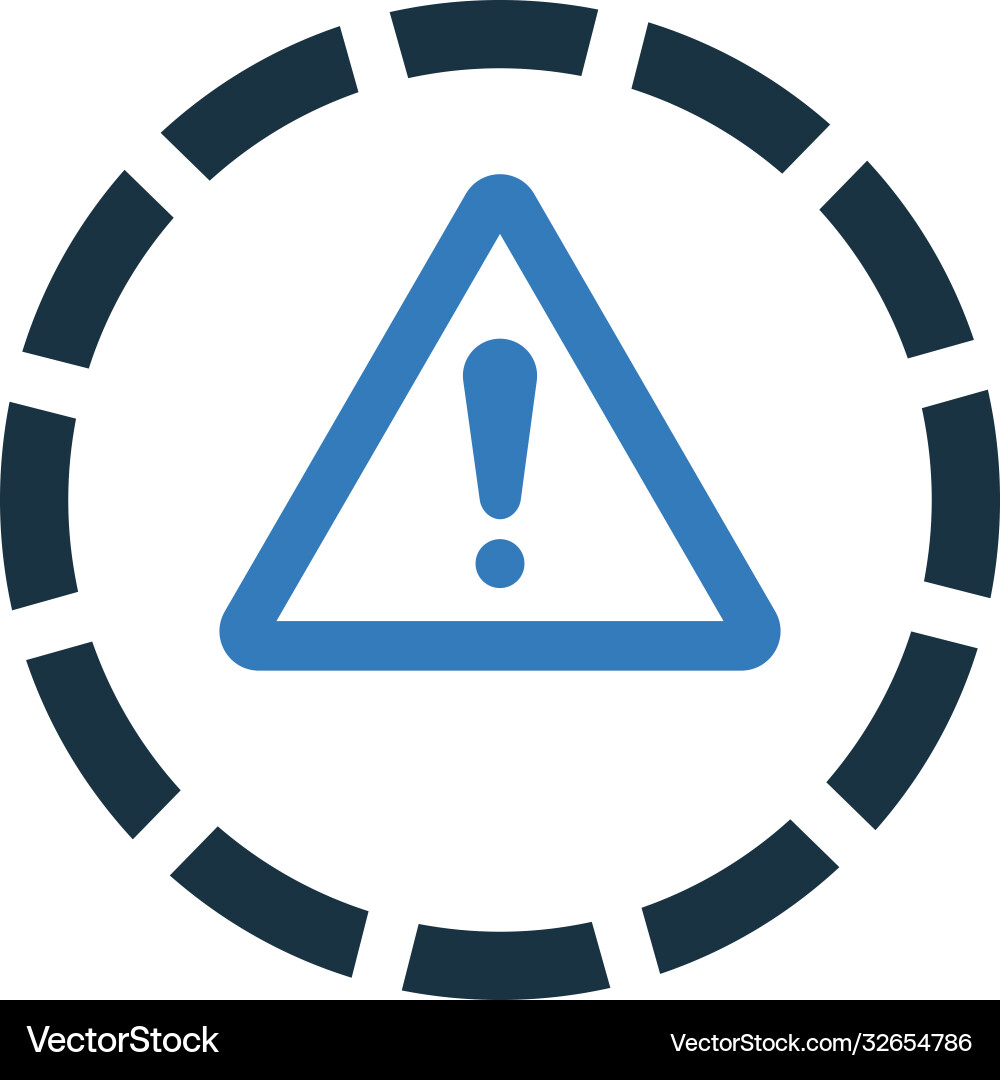 Alert error warning icon graphics Vector Image