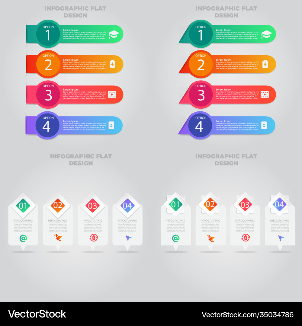 Business data visualization process chart Vector Image