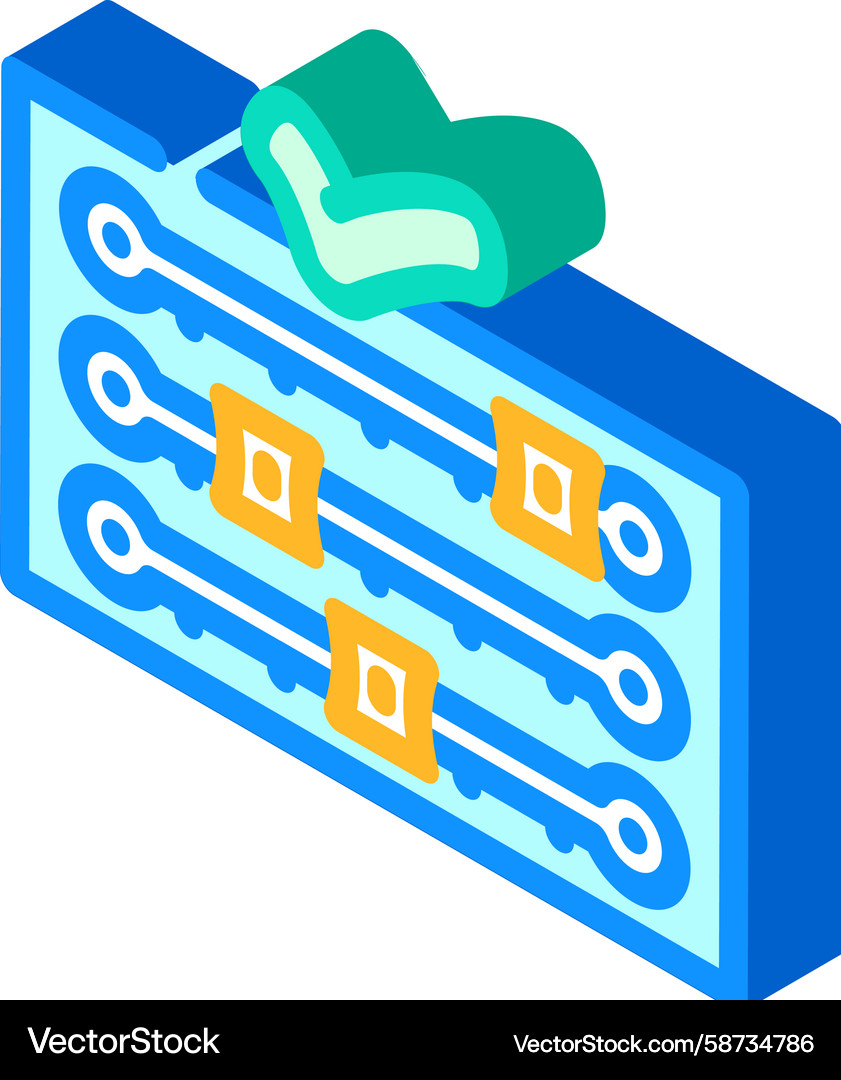 Fast Setup Isometric Icon Vector Image