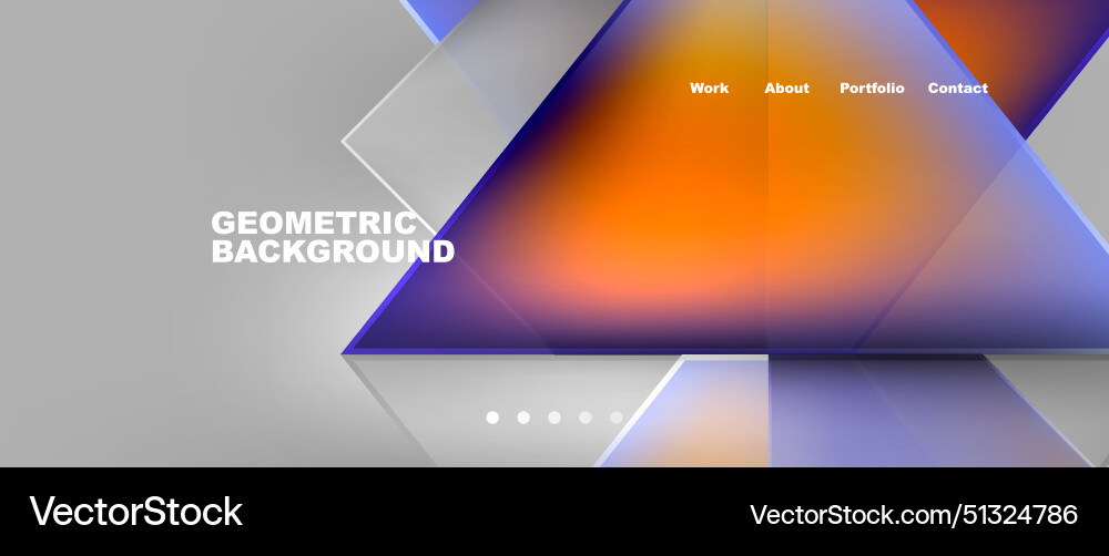 Gradient triangle geometric minimal wallpaper Vector Image