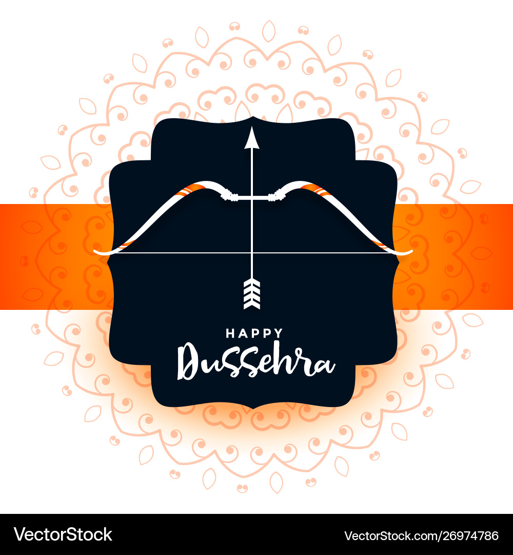 Hindu festival dussehra greeting design Hindu festival dussehra greeting design Vector Image