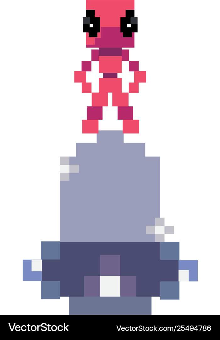 Invader video game retro Vector Image