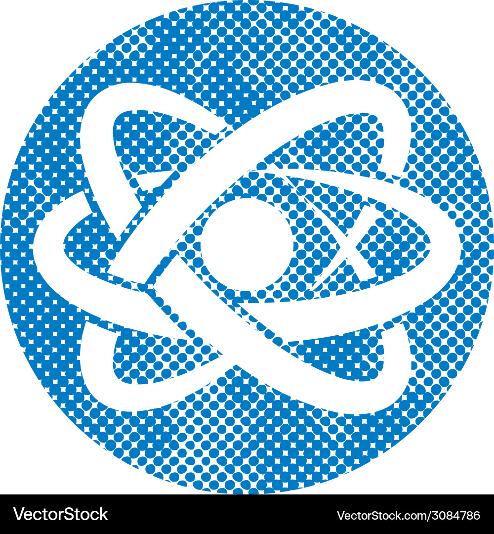 Nucleus Icon - Atomic Particle vector image