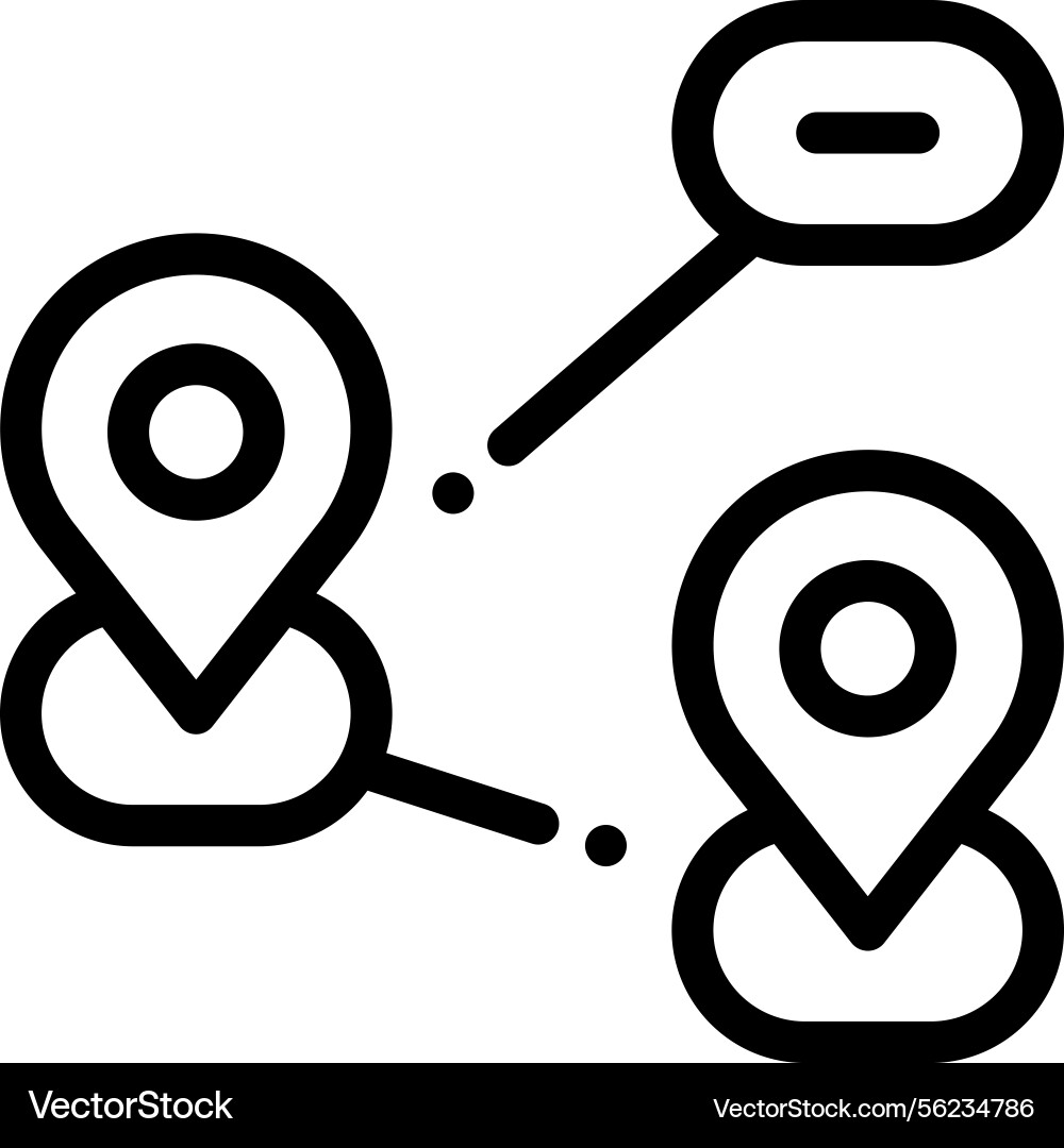 Plain icon thin linear style design isolated Plain icon thin linear style design isolated vector image
