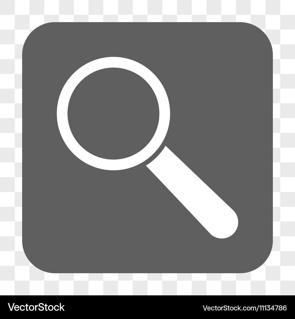 Search tool rounded square button Vector Image