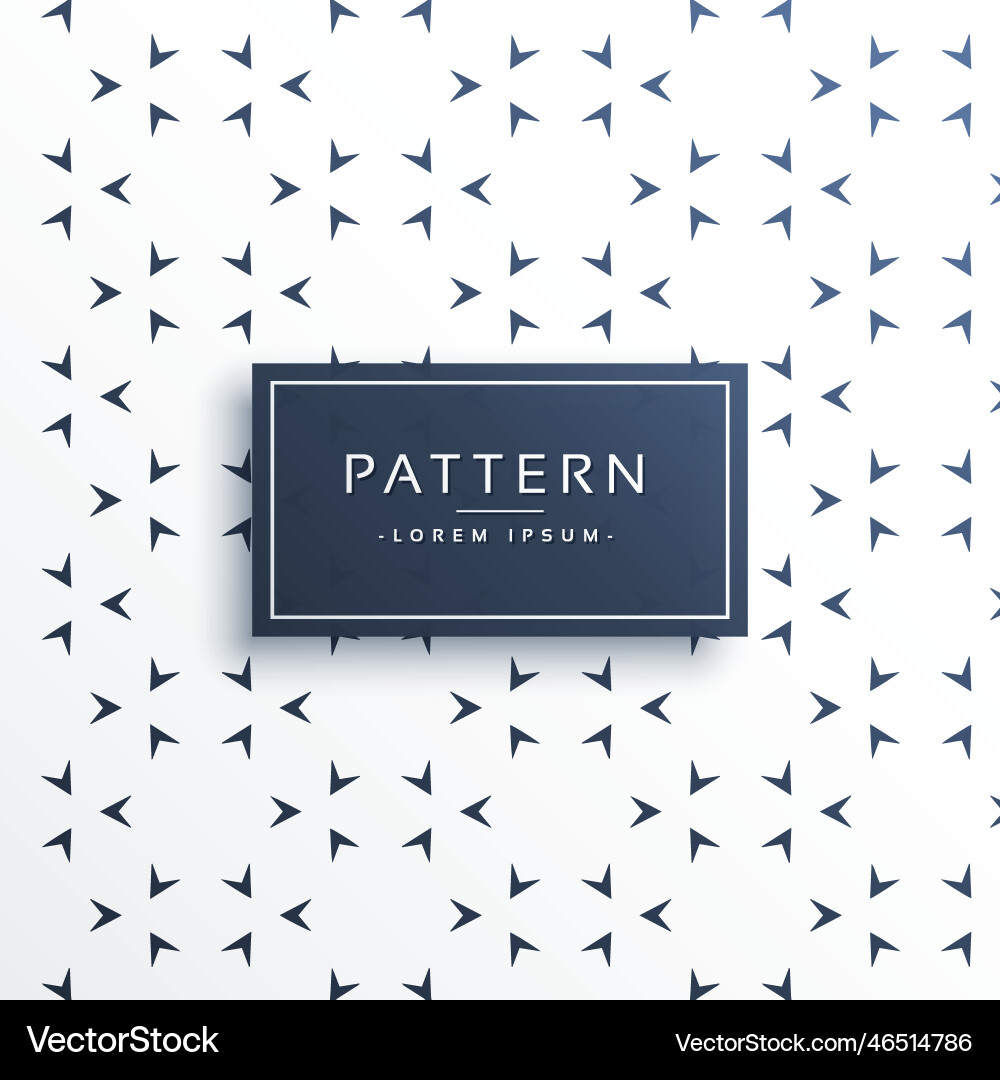 Small arrow direction pattern background vector image
