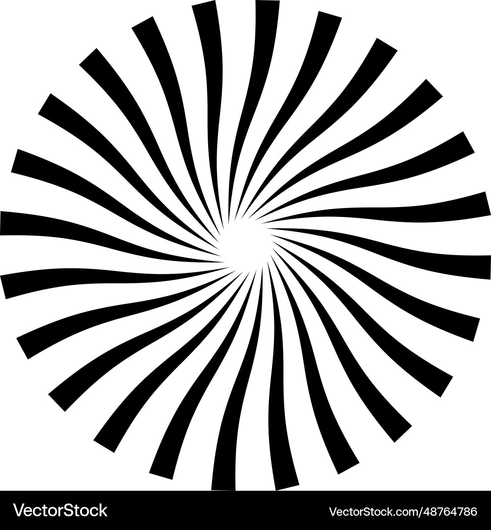 Sunburst pattern background rays radial summer Vector Image