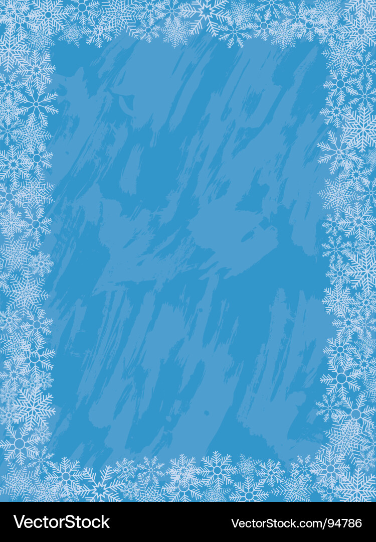 Winter Snowflake Background Vector Image