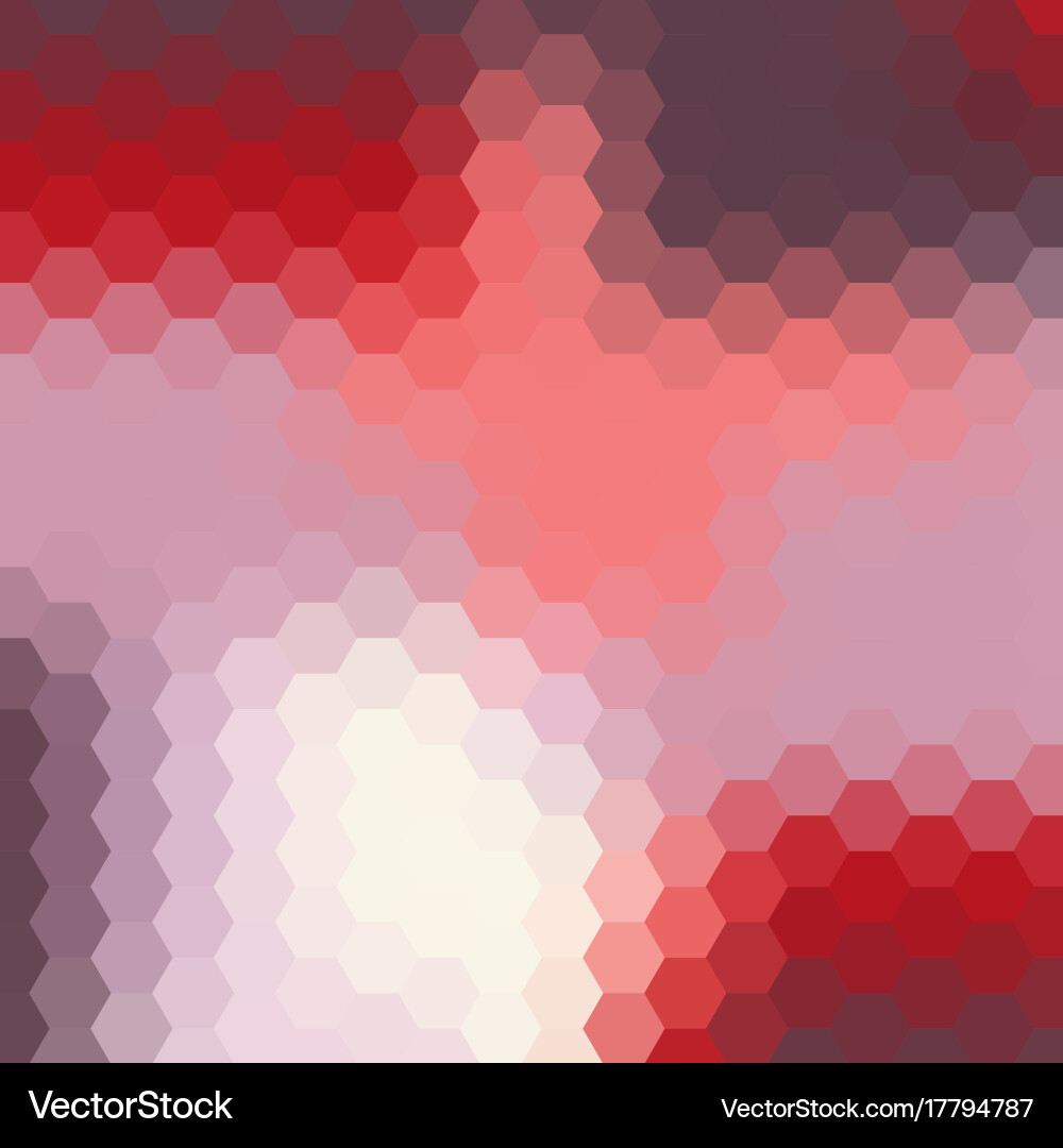 Abstract colorful background of hexagons Vector Image