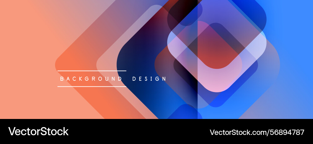 Abstract geometric shapes overlap gradient colors Abstract geometric shapes overlap gradient colors vector image