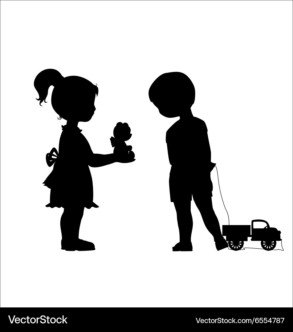 Boy and Girl Friendship Vector Image
