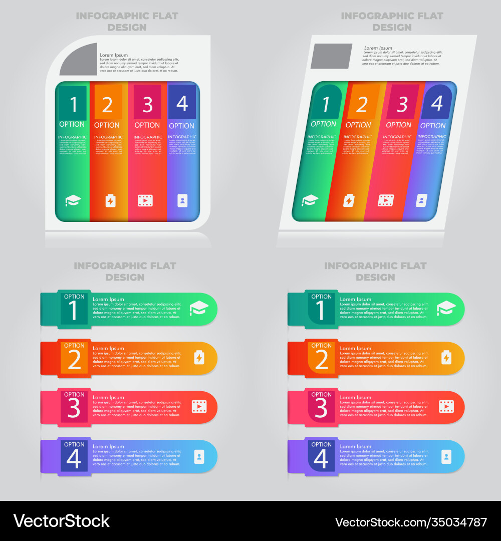 Business data visualization process chart Business data visualization process chart vector image