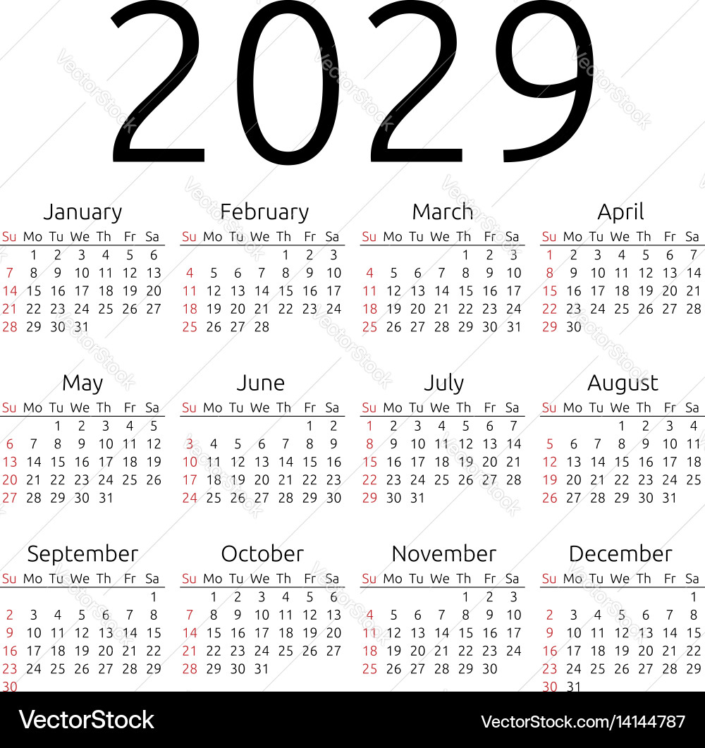 Calendar 2028 (UK) - free printable PDF templates