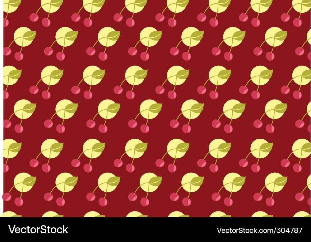 Cherry pattern Vector Image