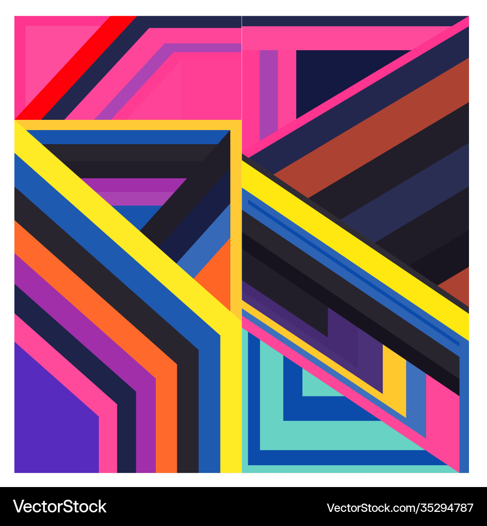 Colorful geometric and curve background pattern Colorful geometric and curve background pattern vector image