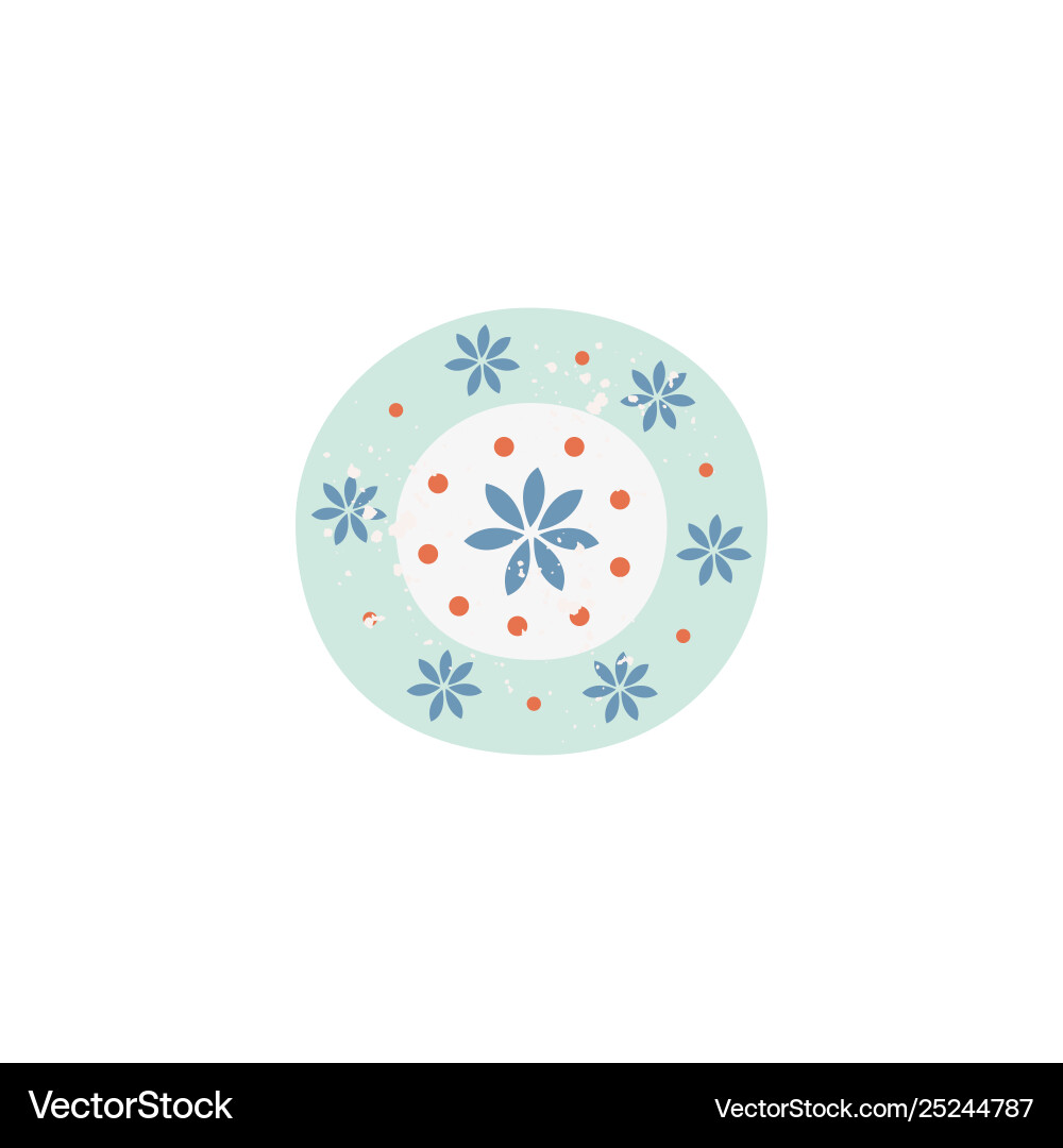 Flower pattern simple background Vector Image