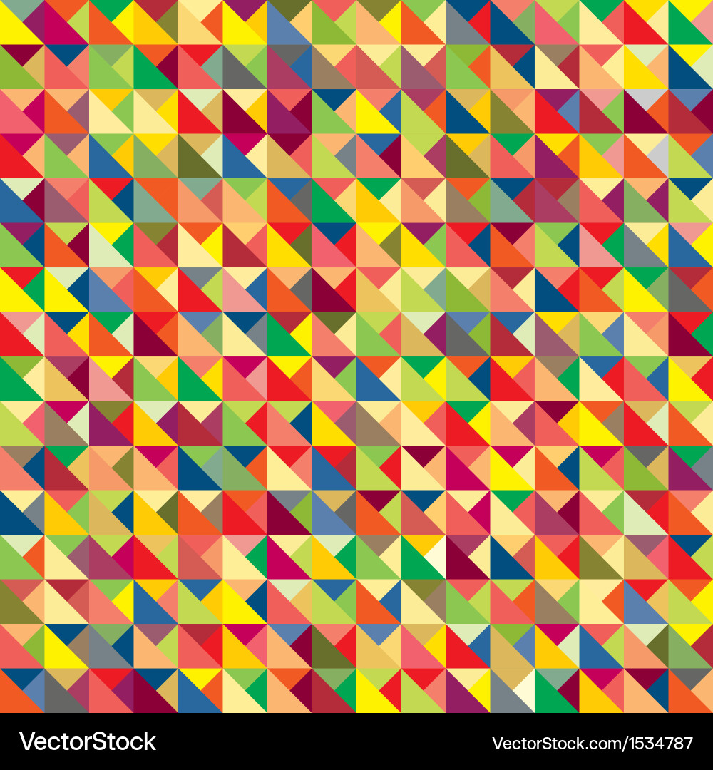 Geometric Color Block Pattern vector image