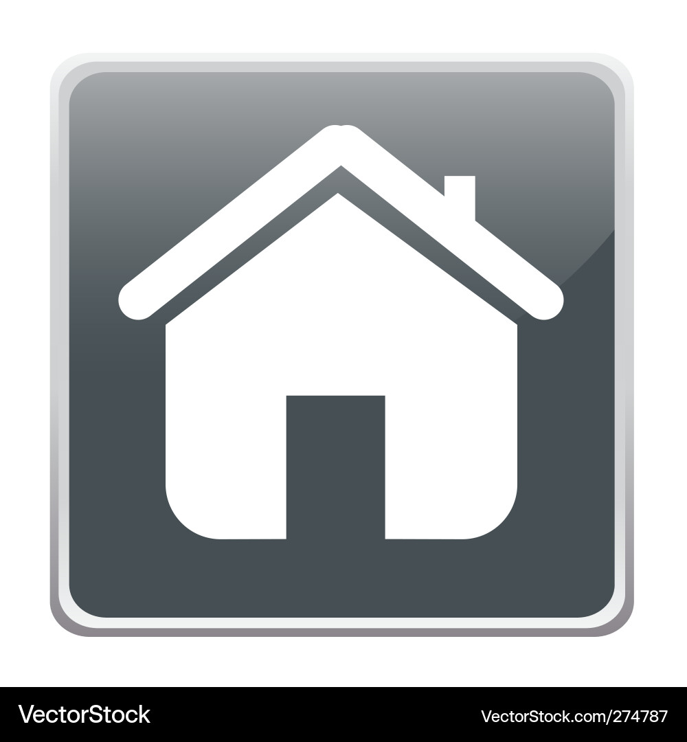 Haus Knopf Icon Vektorbild
