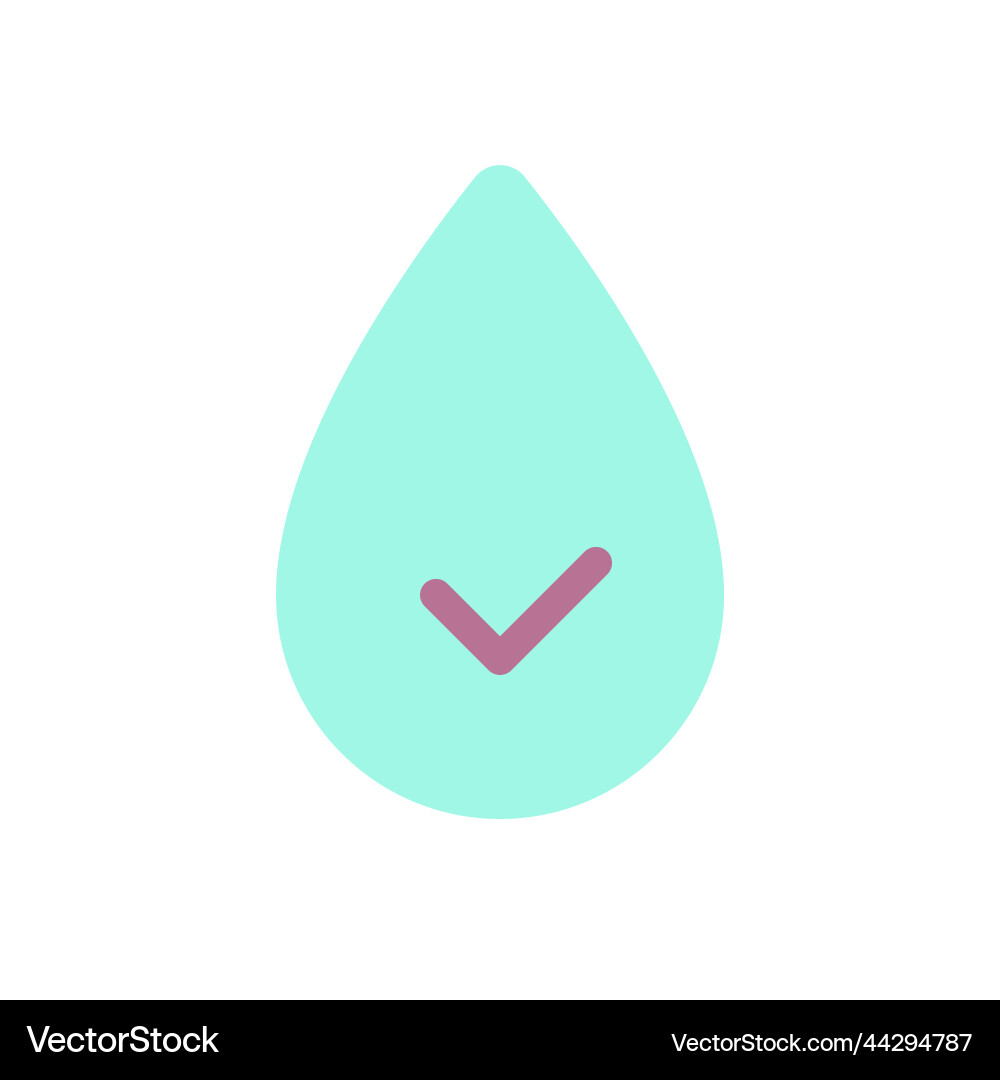 Hydration flat color ui icon Hydration flat color ui icon vector image