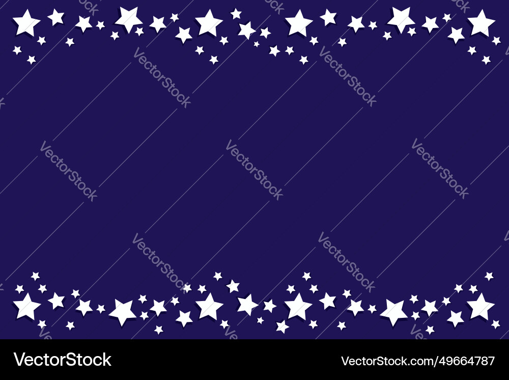 Rectangular dark blue background with a frame Vector Image