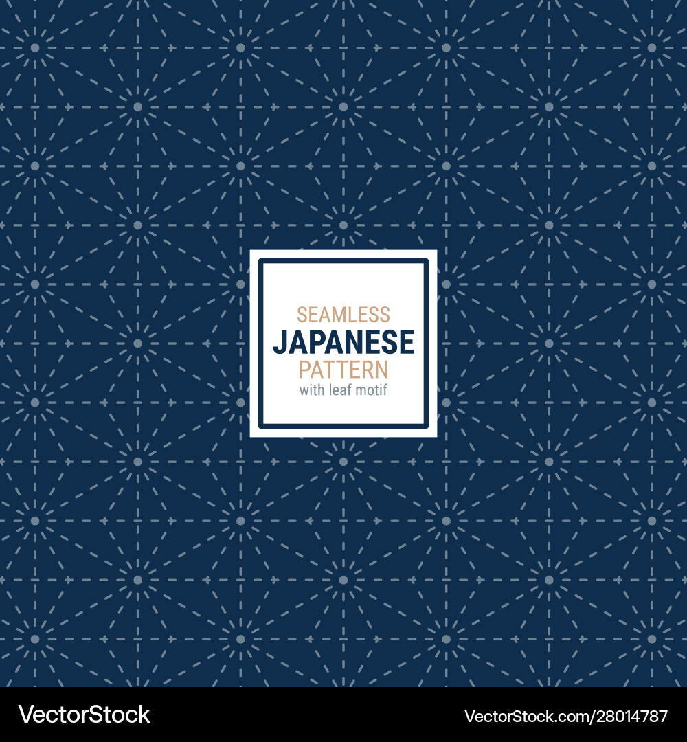 Seamless japanese pattern with leaf motif Seamless japanese pattern with leaf motif vector image