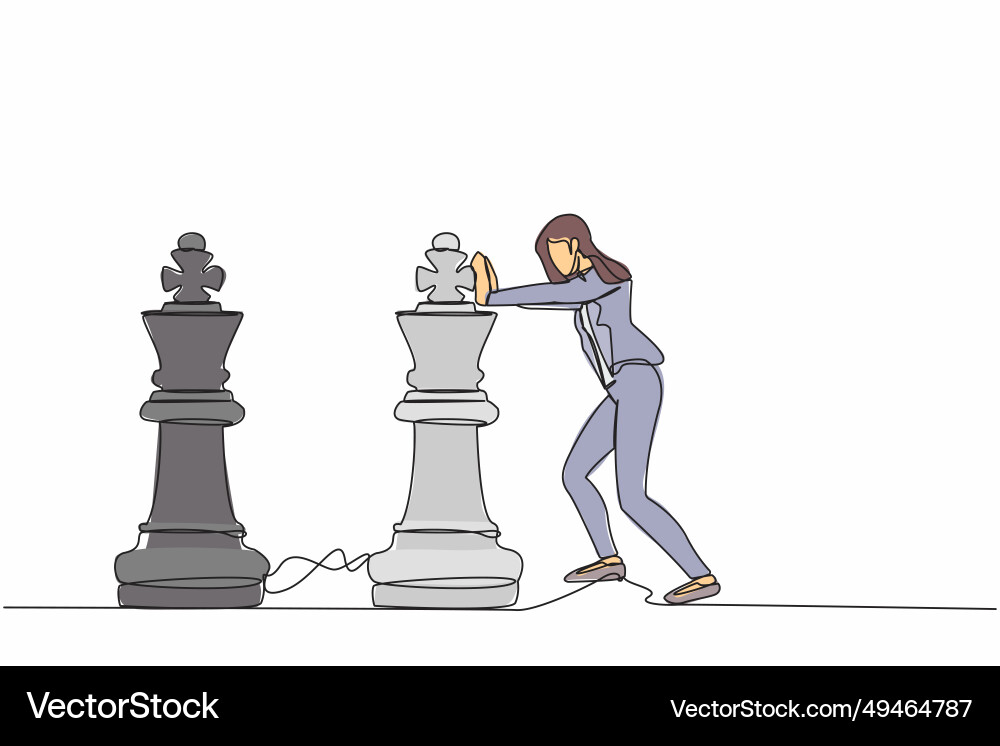 Single continuous line drawing of smart Single continuous line drawing of smart vector image
