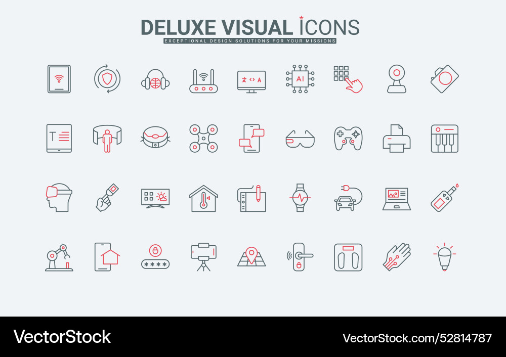 Smart equipment with using ai computer and laptop Vector Image