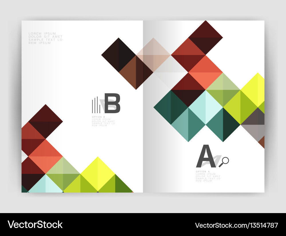 Square minimalistic abstract background Vector Image