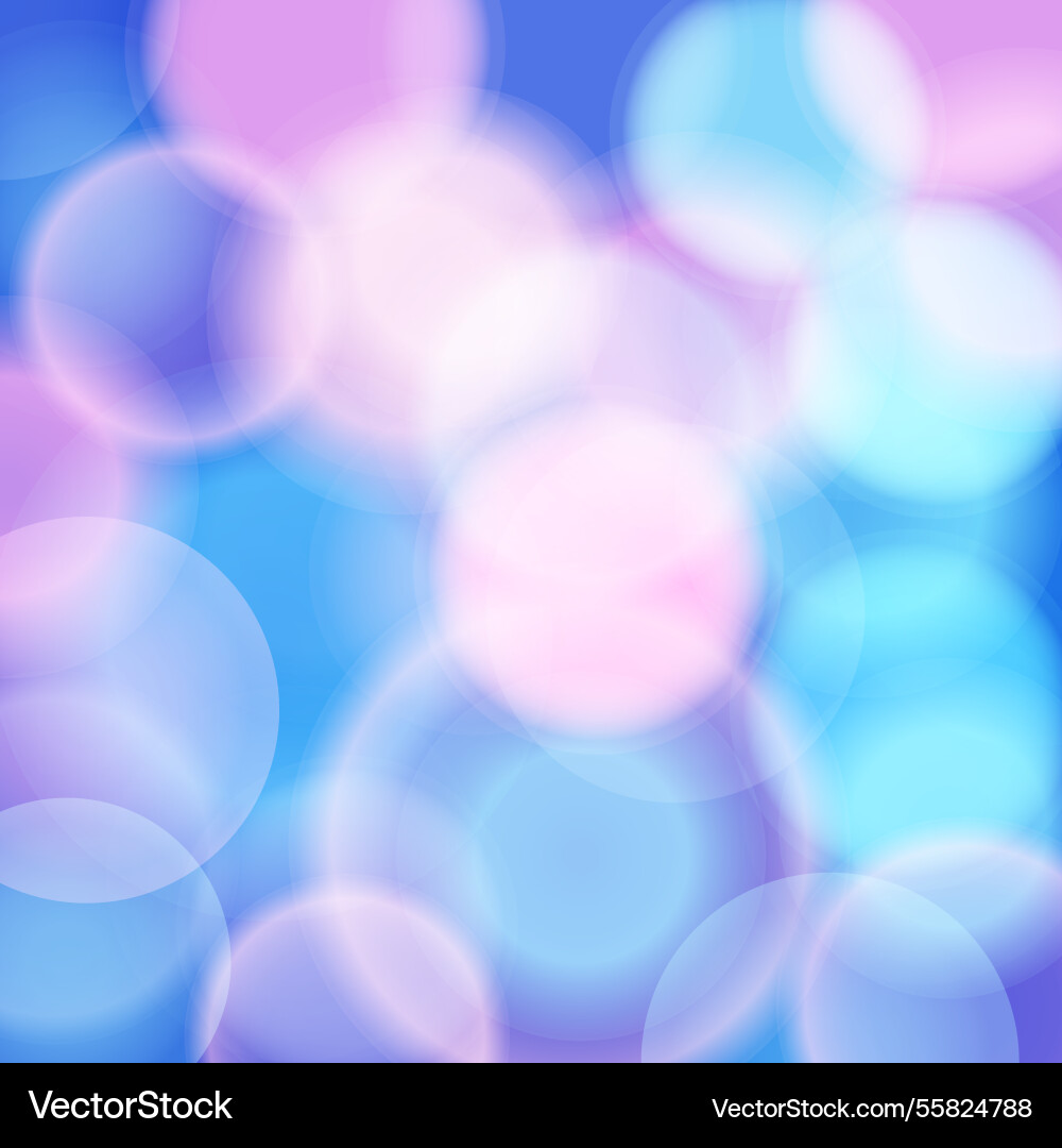 Abstract color shining bokeh isolated Vector Image