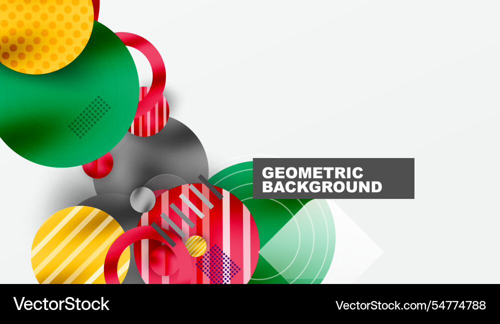 Abstract geometric background with overlapping vector image