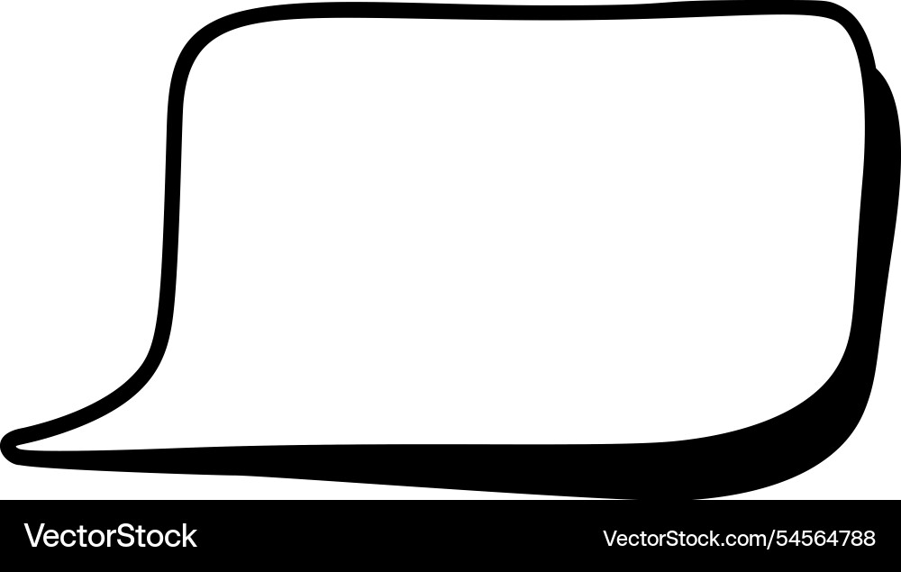 Blank speech bubble ideal for creating dialogue Blank speech bubble ideal for creating dialogue vector image