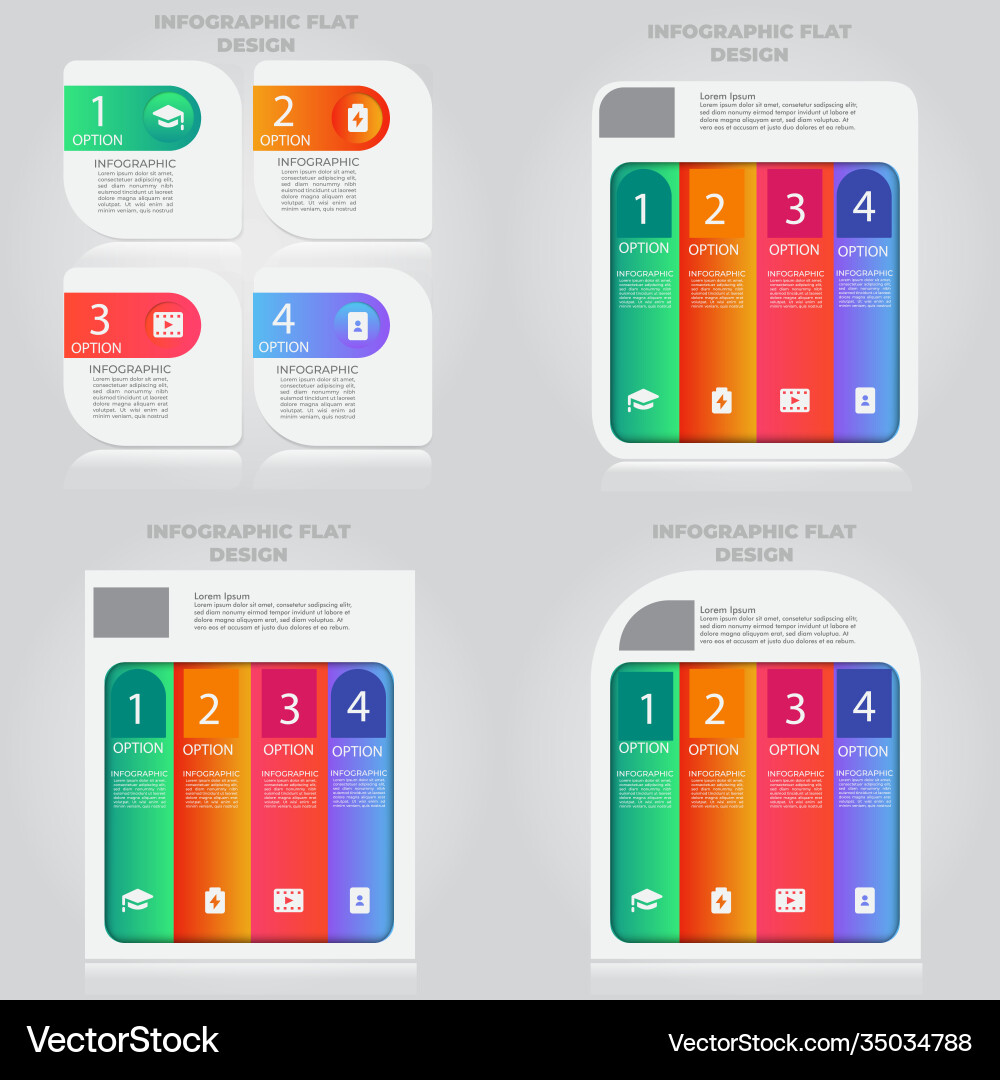 Business data visualization process chart Vector Image