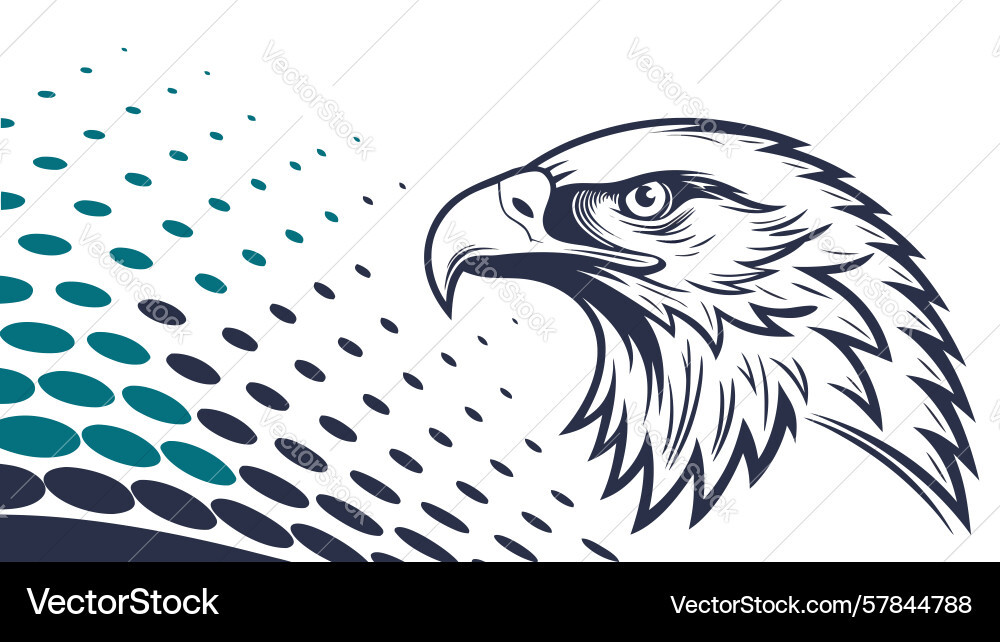 Cool toned abstract halftone dots pattern design vector image
