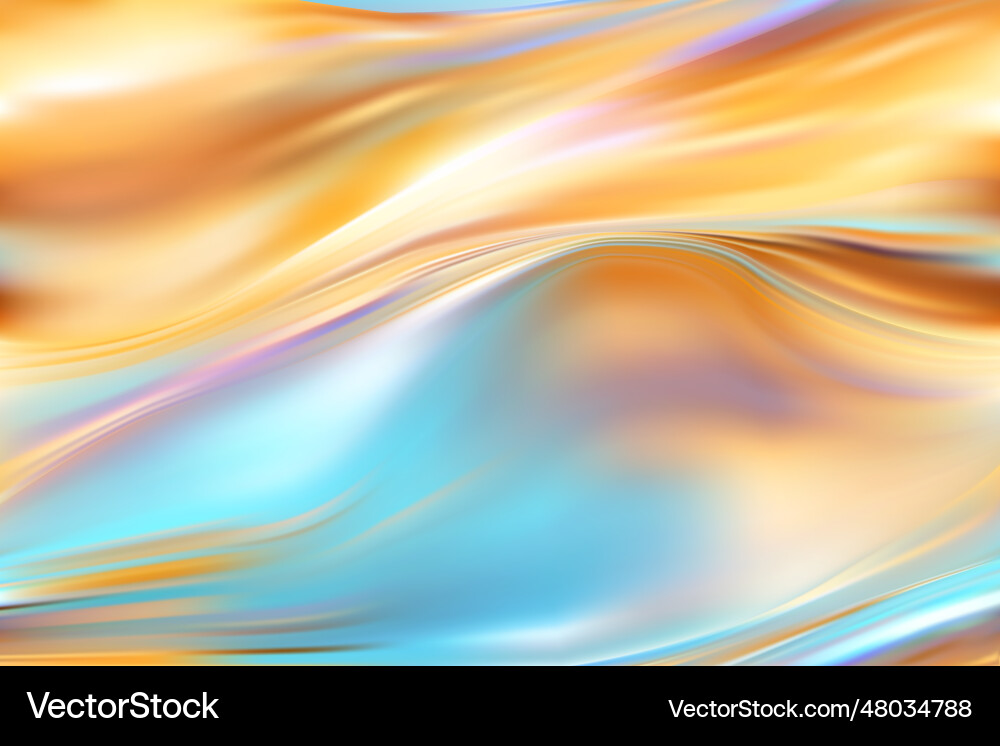 Delicate golden abstract hologram background Delicate golden abstract hologram background vector image