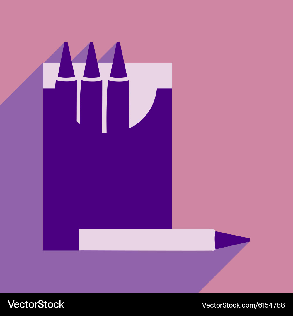 Flat with shadow icon and mobile application Vector Image