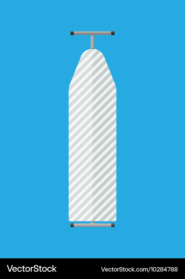 Ironing board with stripe pattern vector image