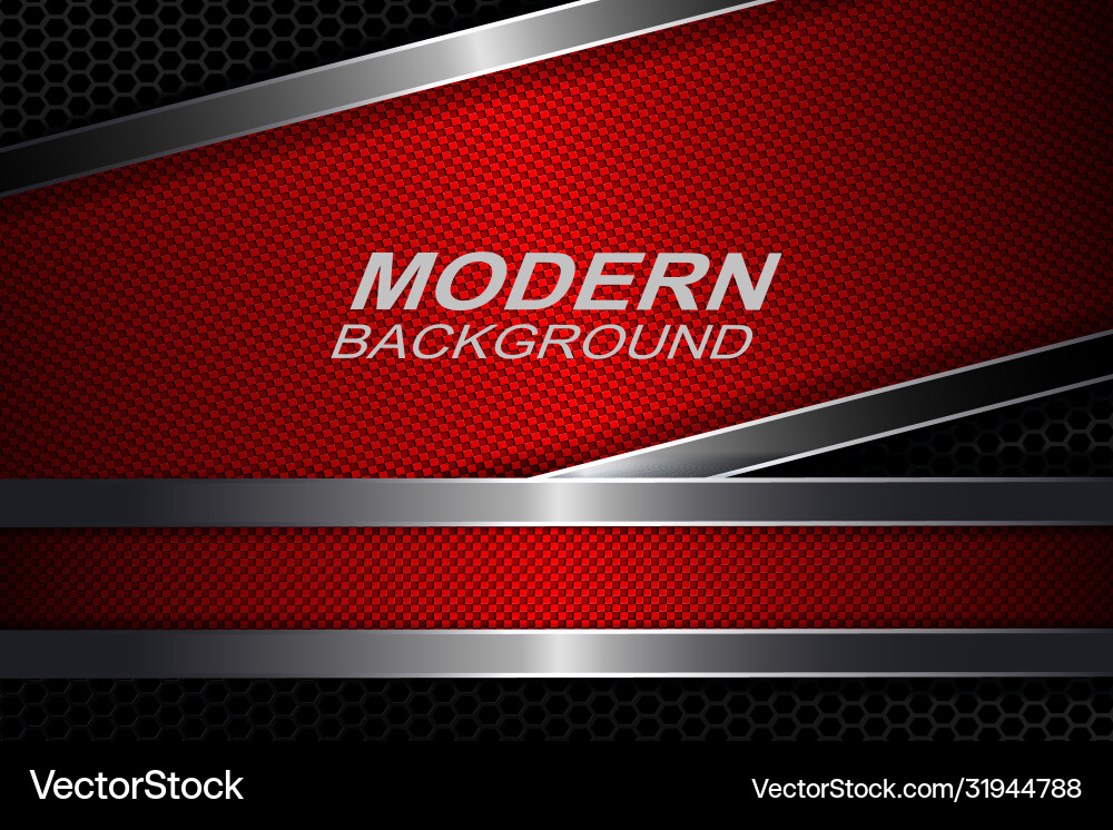 Mesh design with red textured frames Vector Image