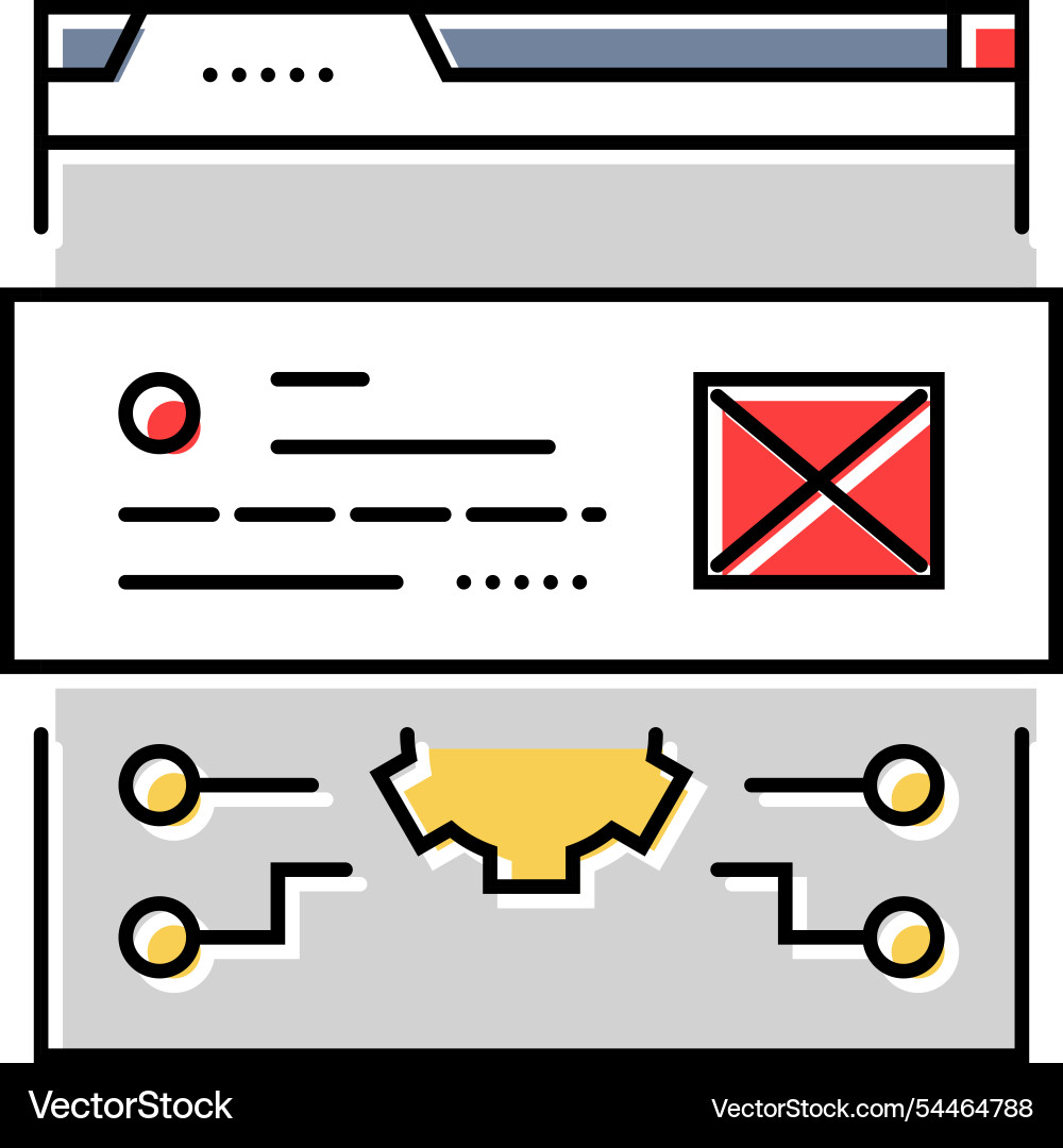 Schema markup seo color icon Schema markup seo color icon Vector Image