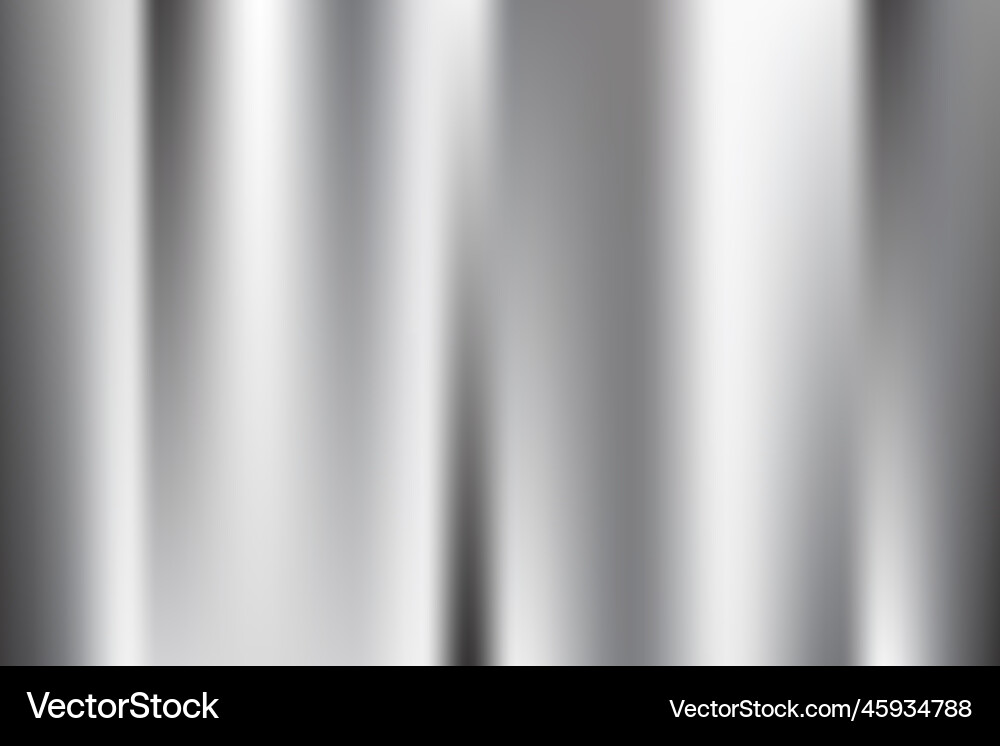 Silver foil background metal gradient Royalty Free Vector