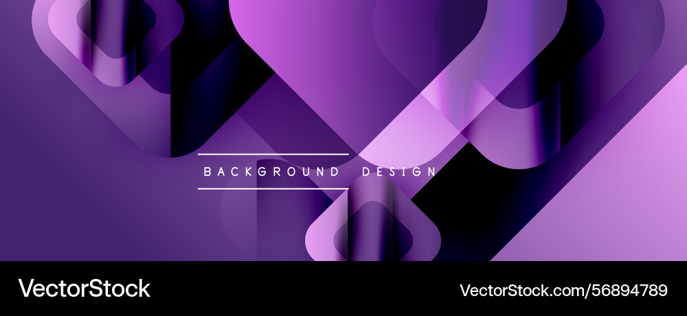 Abstract purple design overlapping layers create vector image