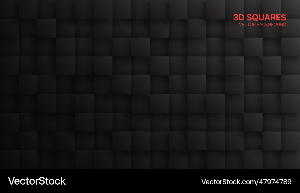 Dark gray 3d blocks abstract background Dark gray 3d blocks abstract background Vector Image