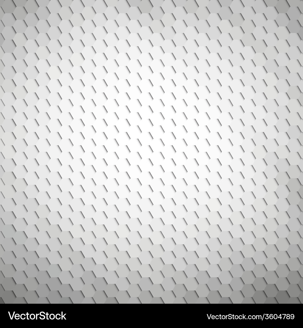 Gray Hexagonal Abstract Background vector image