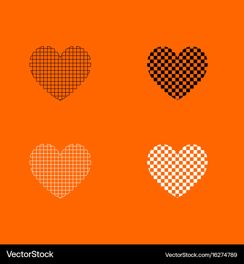 Heart with square icon Vector Image